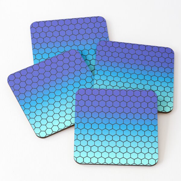 Item preview, Hexagon Pattern Smooth Blue Gradient designed and sold by Yellow-Eyes.