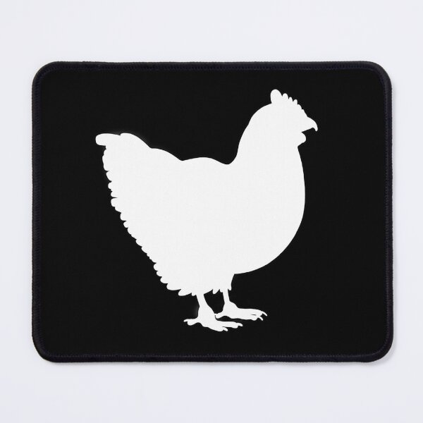 Item preview, Chicken - White Silhouette designed and sold by Puddmuppy.
