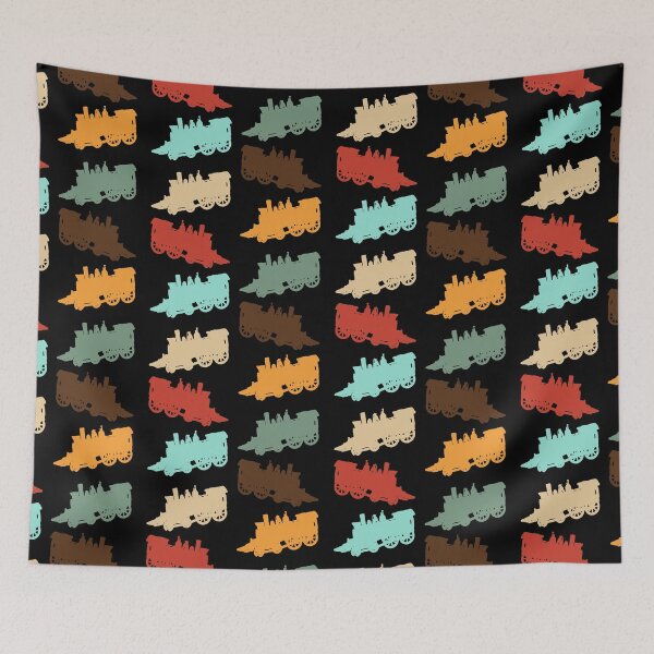 Item preview, Locomotive Train Cab Colorful Pattern designed and sold by Chubuter.