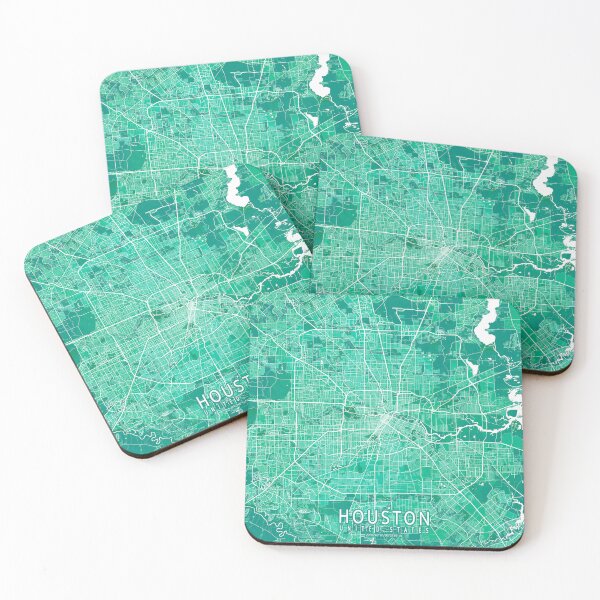 Item preview, Houston City Map of Texas, USA - Watercolor designed and sold by deMAP.