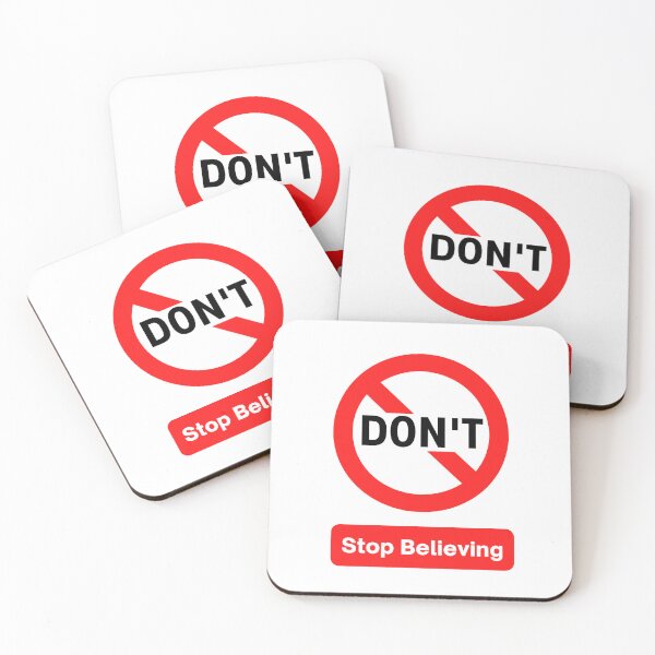 Item preview, DON'T Stop Believing - Motivational traffic road street sign design and advice designed and sold by Art4Motivation.