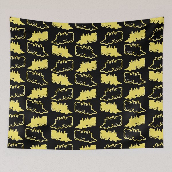 Item preview, Locomotive Train Cab Pattern -Yellow, Black designed and sold by Chubuter.