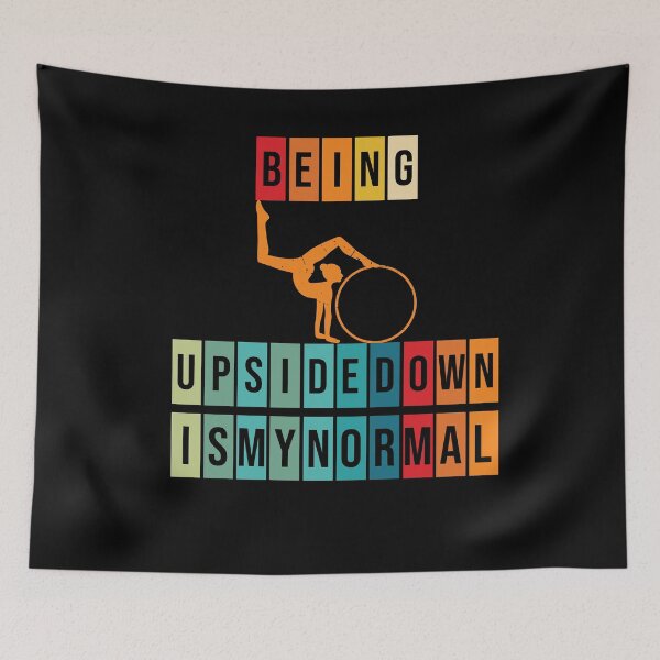 Item preview, Being Upside Down Is My Normal Funny Colorful Vintage Artistic Gymnastic Gift For Gymnastic Lovers designed and sold by pedrored369.