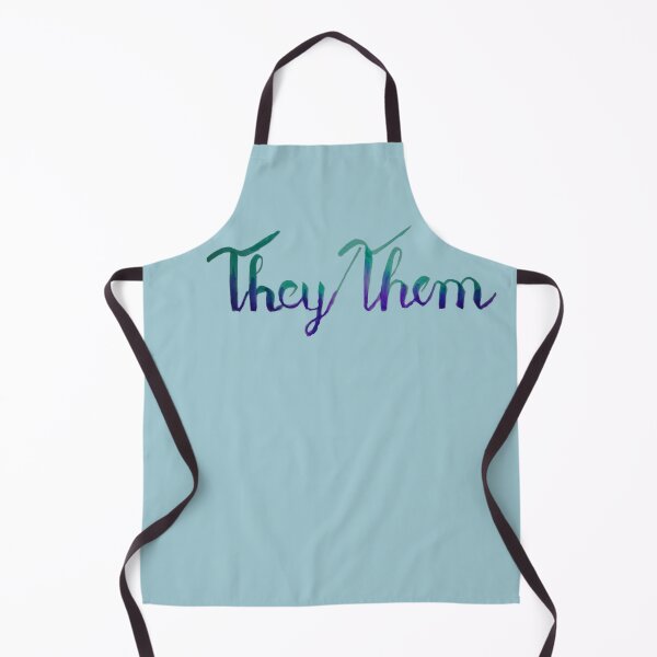 Item preview, They/them in hand lettered gradient designed and sold by Melindrea.