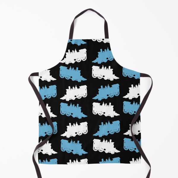 Item preview, Locomotive Train Cab Pattern - Blue, White designed and sold by Chubuter.