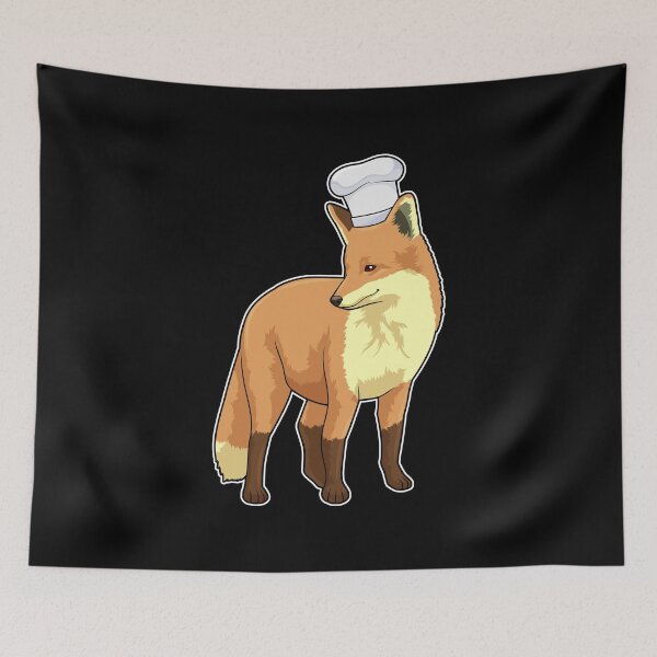 Item preview, Fox as Cook with Chef hat designed and sold by Snabdesign84.