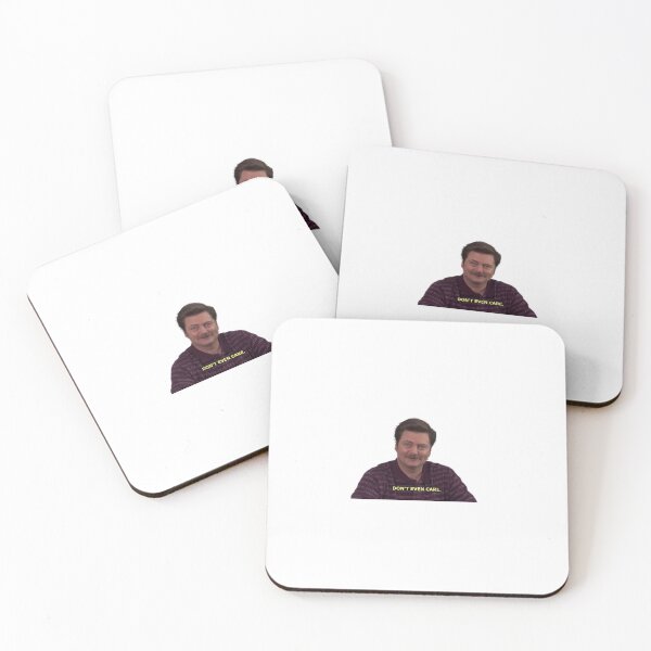 Item preview, Ron Swanson "Don't Even Care." sticker designed and sold by mlarmon.