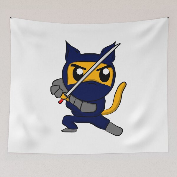 Item preview, Niinja Cat - Samurai Cat designed and sold by DZ-Merch.