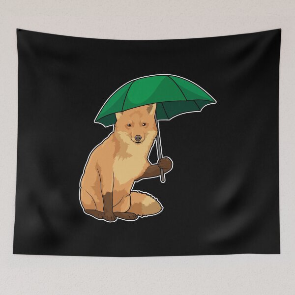 Aperçu de l'œuvre Fox with Umbrella créée et vendue par Snabdesign84.