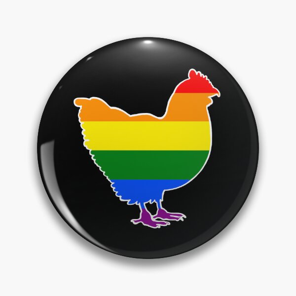 Item preview, Chicken - Pride Flag Black designed and sold by Puddmuppy.
