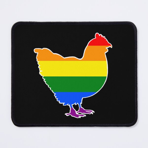 Item preview, Chicken - Pride Flag Black designed and sold by Puddmuppy.