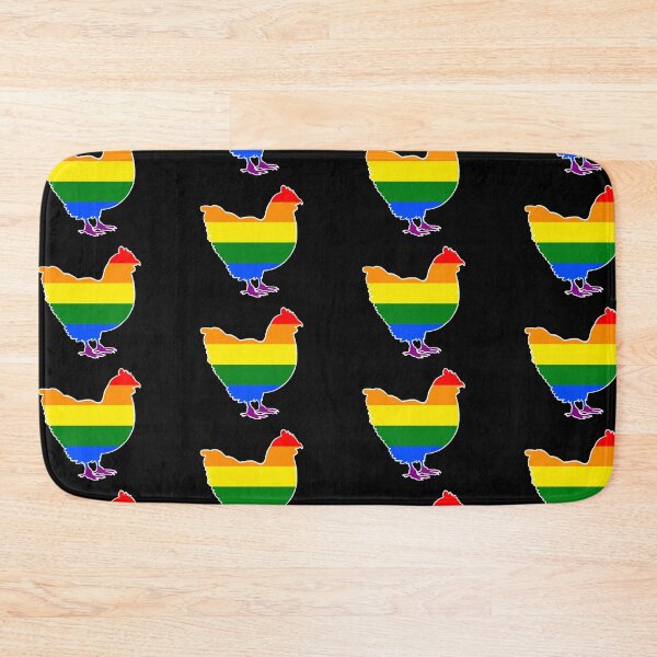 Item preview, Chicken - Pride Flag Black designed and sold by Puddmuppy.