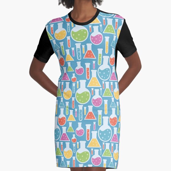 Science Laboratory Graphic T-Shirt Dress