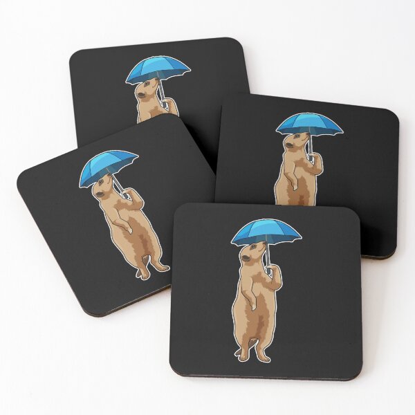 Item preview, Meerkat with Umbrella designed and sold by Snabdesign84.
