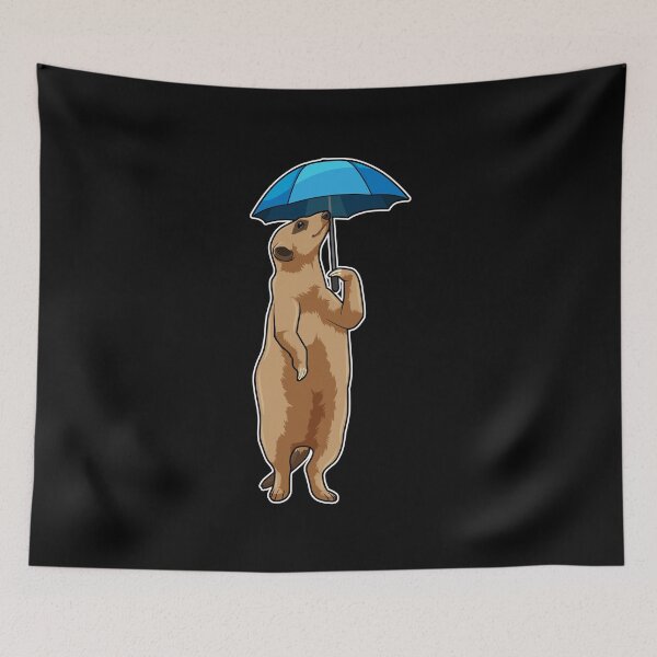 Item preview, Meerkat with Umbrella designed and sold by Snabdesign84.