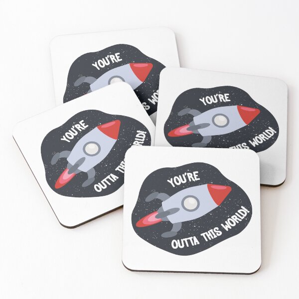 Item preview, Rocket Outta This World | Valentine's Day | Funny Gift Ideas designed and sold by Fluffy-Vectors.