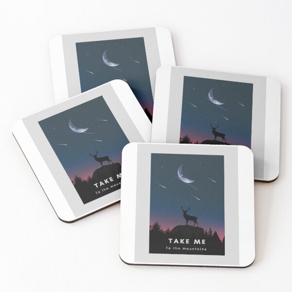 Item preview, Take me to the mountains, deer wildlife  designed and sold by Creative photos and art.