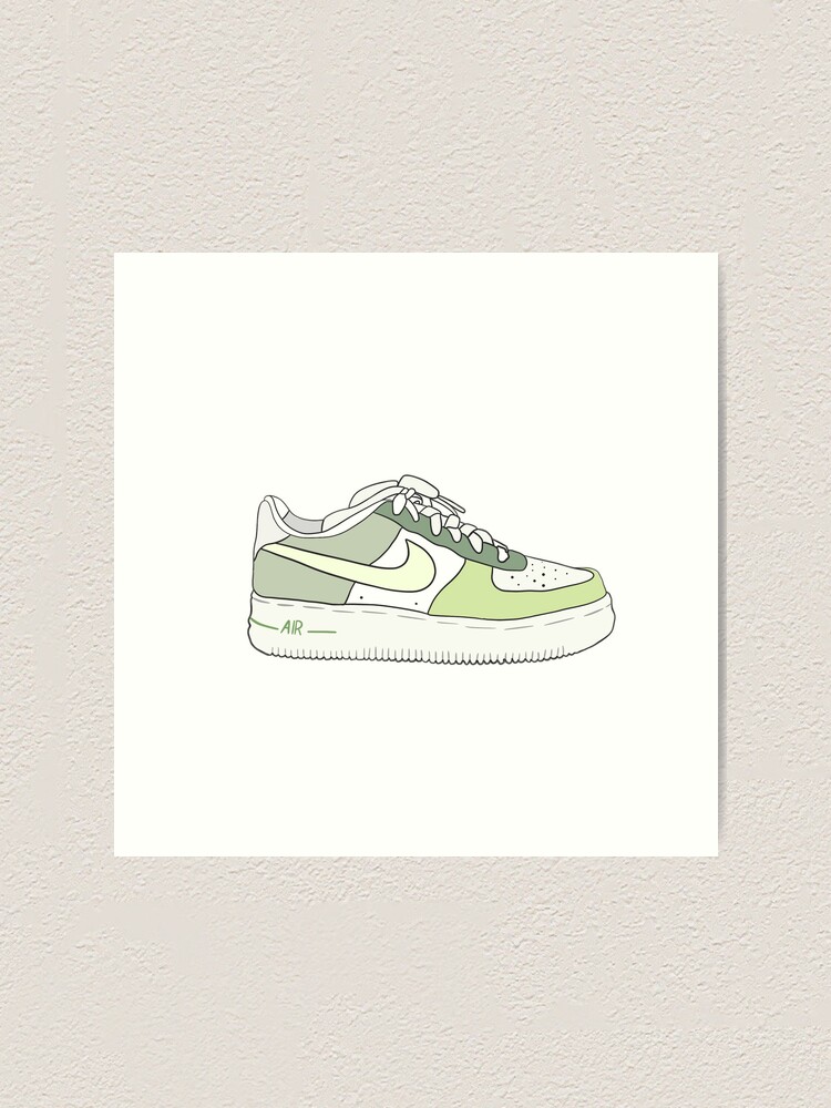 sage green AF1 Art Print