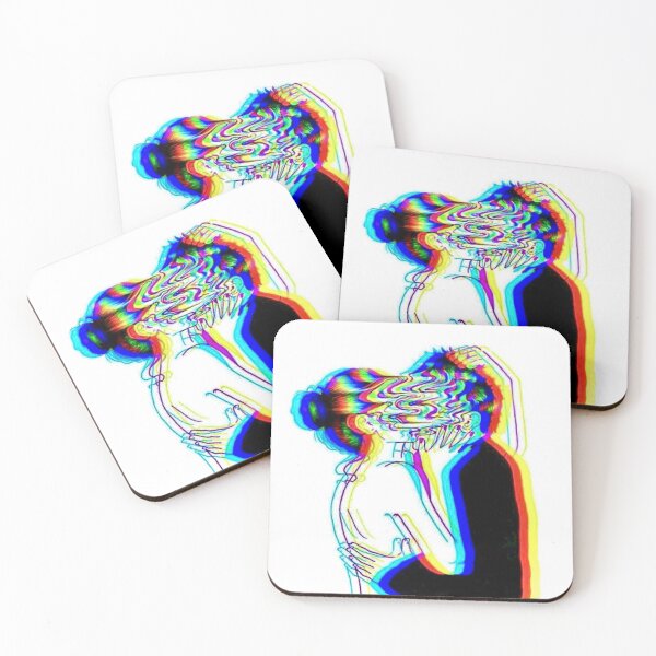 Item preview, Trippy Psychedelic Couple Kissing designed and sold by PourElla.