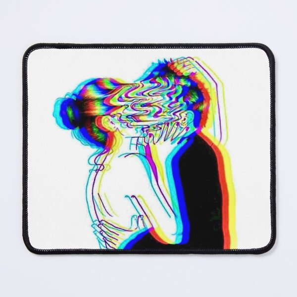 Item preview, Trippy Psychedelic Couple Kissing designed and sold by PourElla.