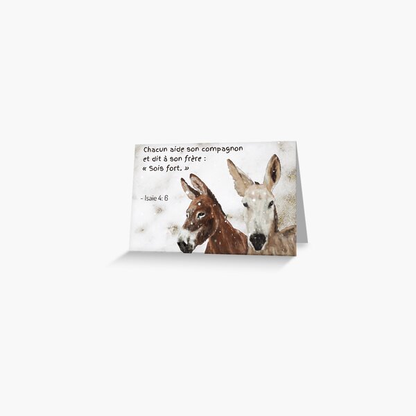 Item preview, Two donkeys, true friend | Isaiah 4:6 designed and sold by NathBros.