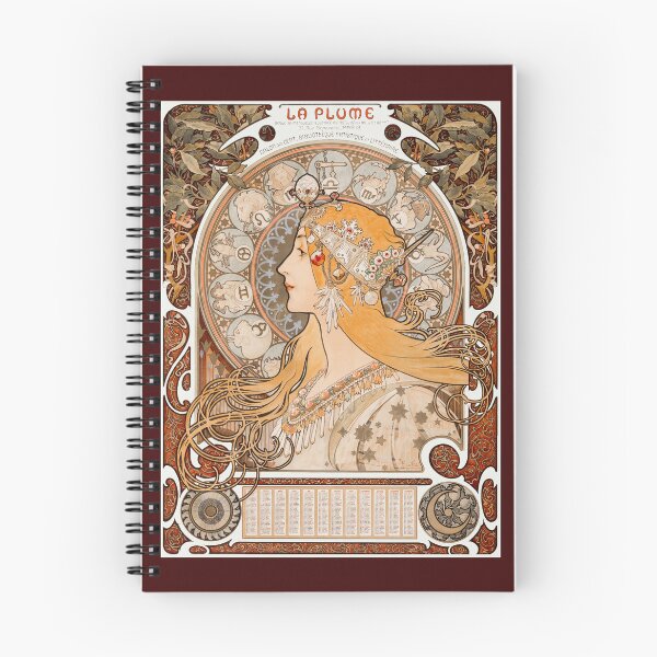 Item preview, Zodiaque or La Plume (ca. 1896–1897) by Alphonse Maria Mucha designed and sold by kelvin324.