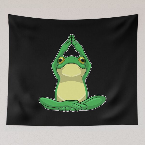 Item preview, Frog at Yoga in Cross legged designed and sold by Snabdesign84.
