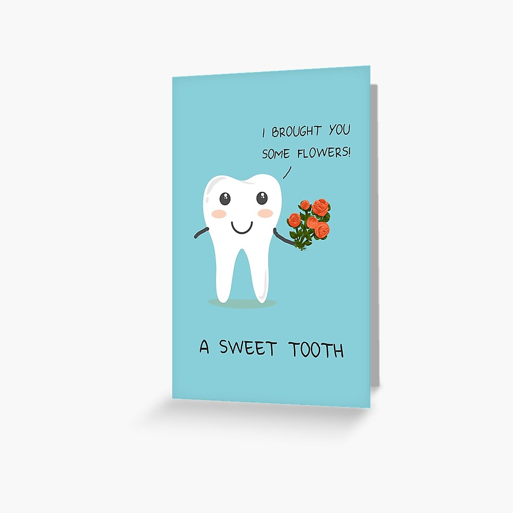 Sweet tooth themed blank card elegant dentist gift! Blank Cards Paper ...