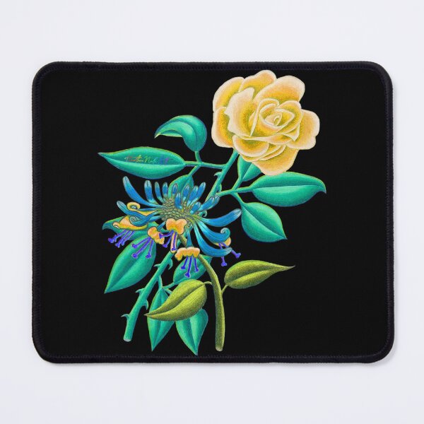 Item preview, Golden Sunshine Rose and Honeysuckle June Birth Month designed and sold by HeatherNafeArt.