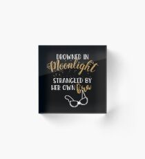 Drowned in Moonlight - Carrie Fisher Acrylic Block