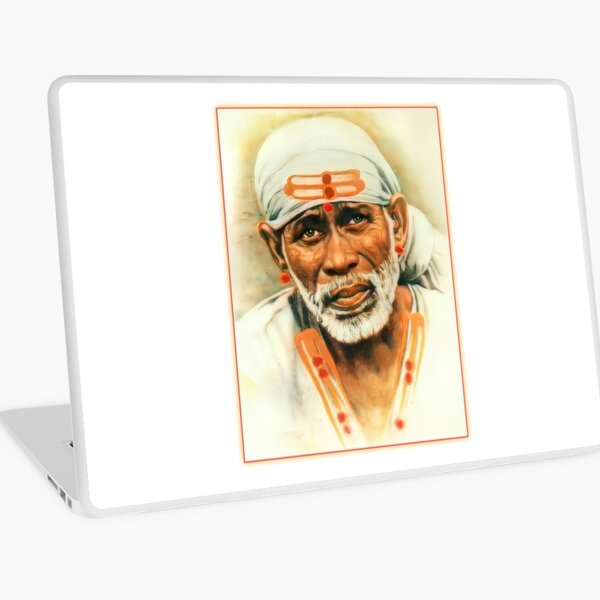 Shirdi Sai Baba Digital Art Laptop Skin for Sale by rizwanfdi