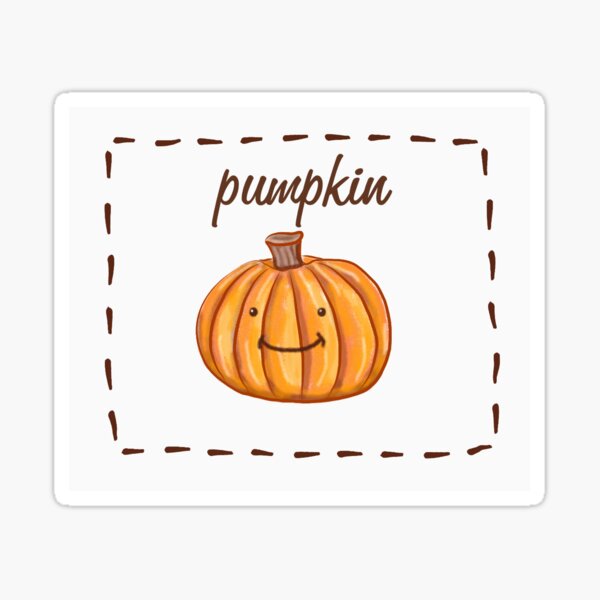 Pumpkin Baby Nickname Drawing Sticker