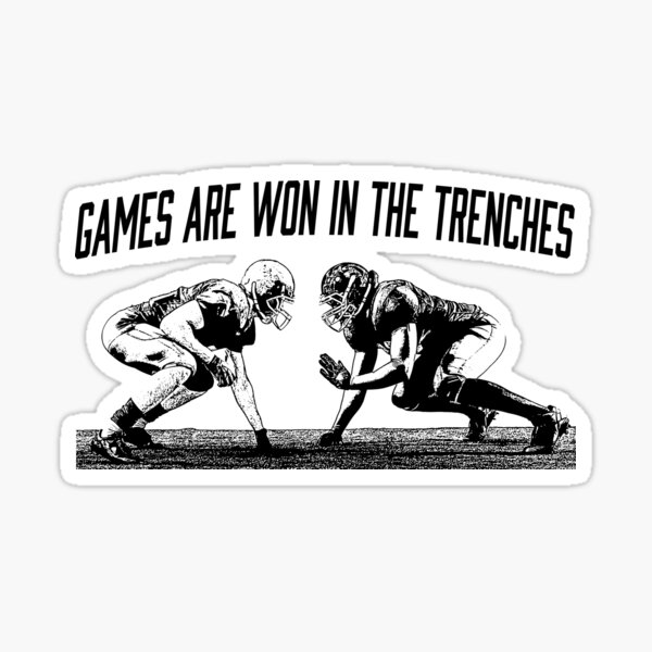 "Defensive Line - Offensive Line - Football Offensive Lineman" Sticker