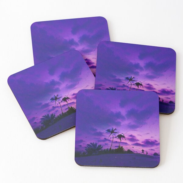 Item preview, Purple Sunset Nature Art Work paintings. designed and sold by Sloyar.