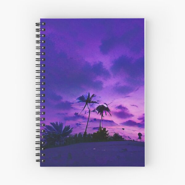 Item preview, Purple Sunset Nature Art Work paintings. designed and sold by Sloyar.