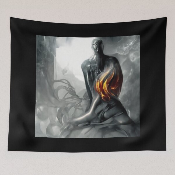 Item preview, Burning passion in the dark abstract art designed and sold by shadowthor.