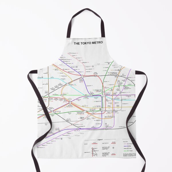 Item preview, Tokyo Subway map designed and sold by SubwayMapper.