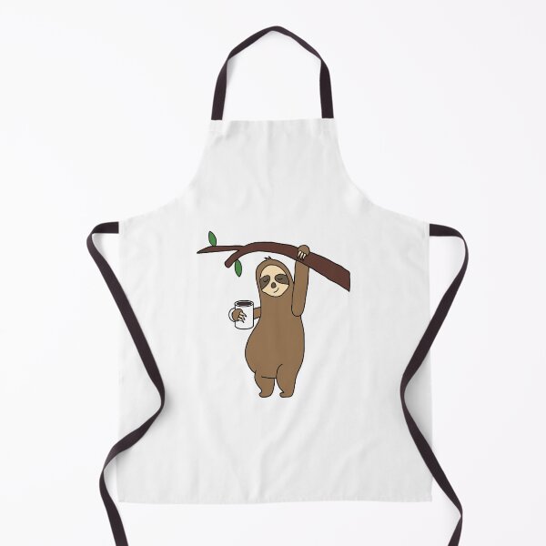 Item preview, Cool Sloth Drinking Coffee Cartoon designed and sold by SouthernDesigns.