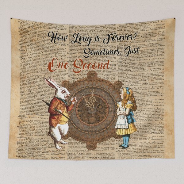 Item preview, Alice & White Rabbit Vintage Dictionary Art Quote designed and sold by DictionaryArt.