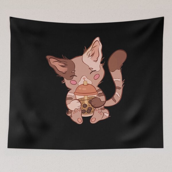 Item preview, Cute Kawaii Anime Cat Boba Tea Bubble Tea designed and sold by FalkDania.
