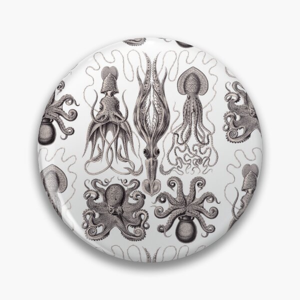 Item preview, Ernst Haeckel Gamochonia Octopus Lavender Grey designed and sold by aimeewilson.