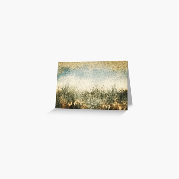 Original Watercolor Abstract Landscape Designed by Dee Greeting Card