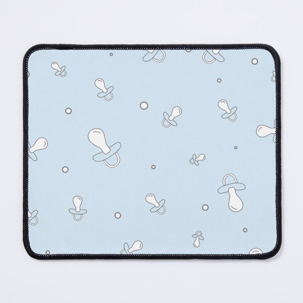 Item preview, Pale blue baby pacifier seamless pattern designed and sold by TheWalnut.