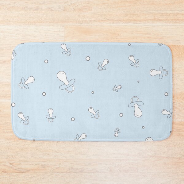Item preview, Pale blue baby pacifier seamless pattern designed and sold by TheWalnut.