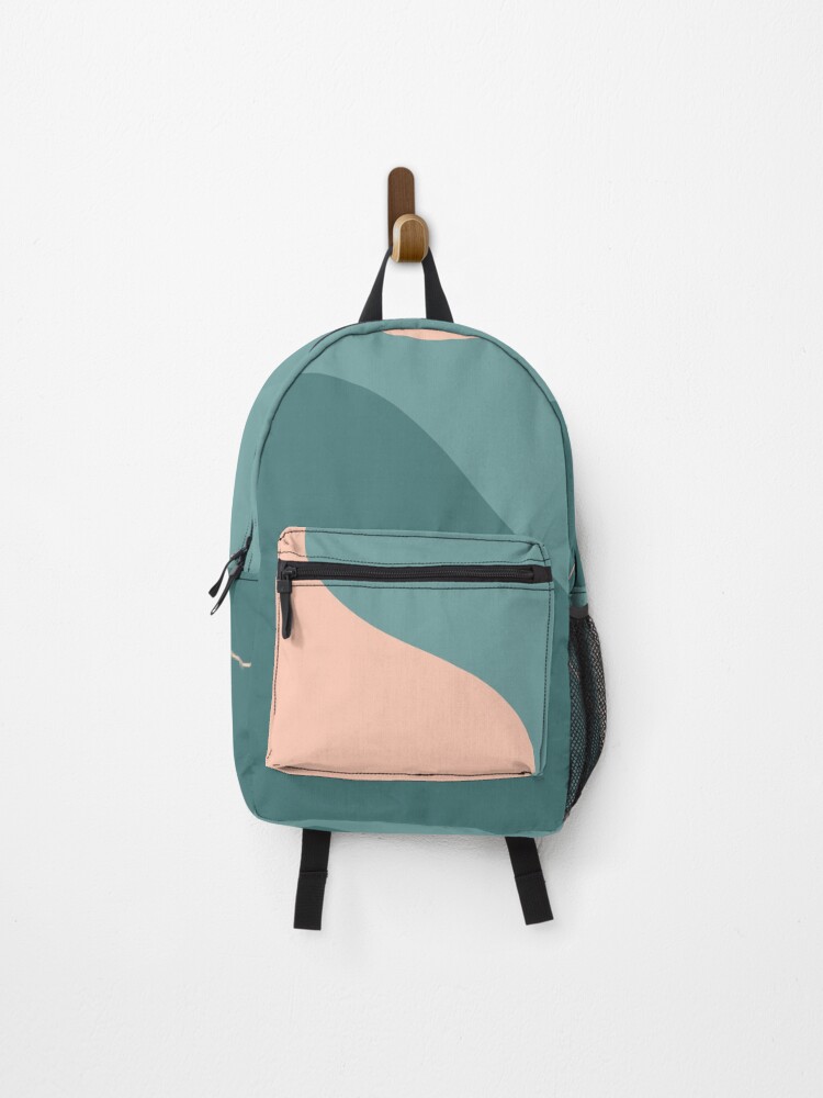 Thumbnail 1 of 3, Backpack, Abstract waves designed and sold by AlexGolyakov.
