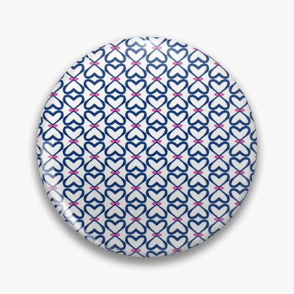 Item preview, Navy Hearts with Hot Pink Accent Pattern on White | Valentine | Love designed and sold by Zab Butler Design.