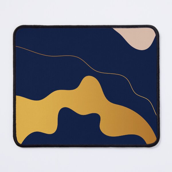 Item preview, Gold and blue waves designed and sold by AlexGolyakov.