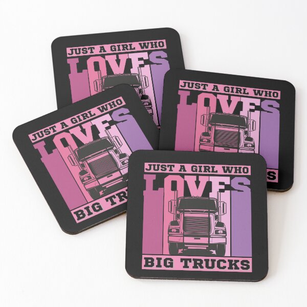 Item preview, Just A Girl Who Loves Big Trucks, Truck Driver, Fun Gift For Big Truck Lover designed and sold by Sun Sand & Sea Art.