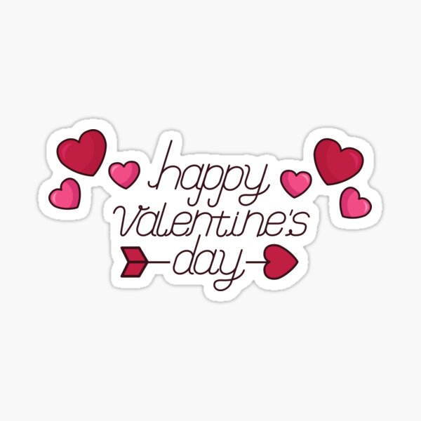 Retro Cute Valentine Stickers Pack - Cute Valentines Day Gift Idea