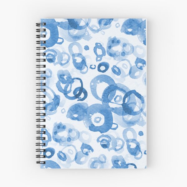 Item preview, Blue holes, rings, dots and circles designed and sold by Melindrea.